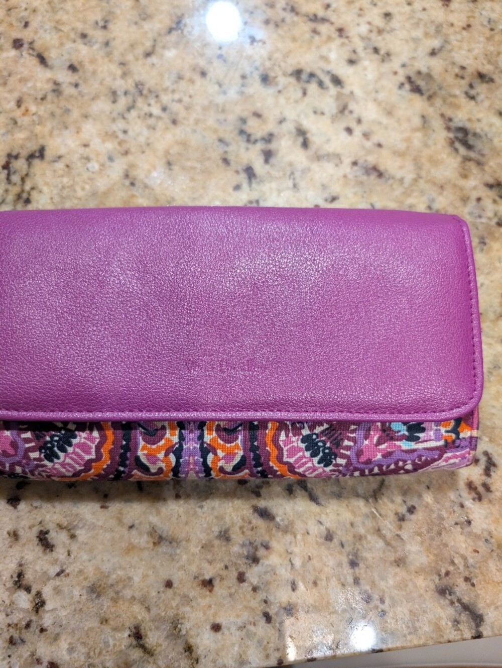 Vera Bradley RFID Audrey Wallet Purple Floral